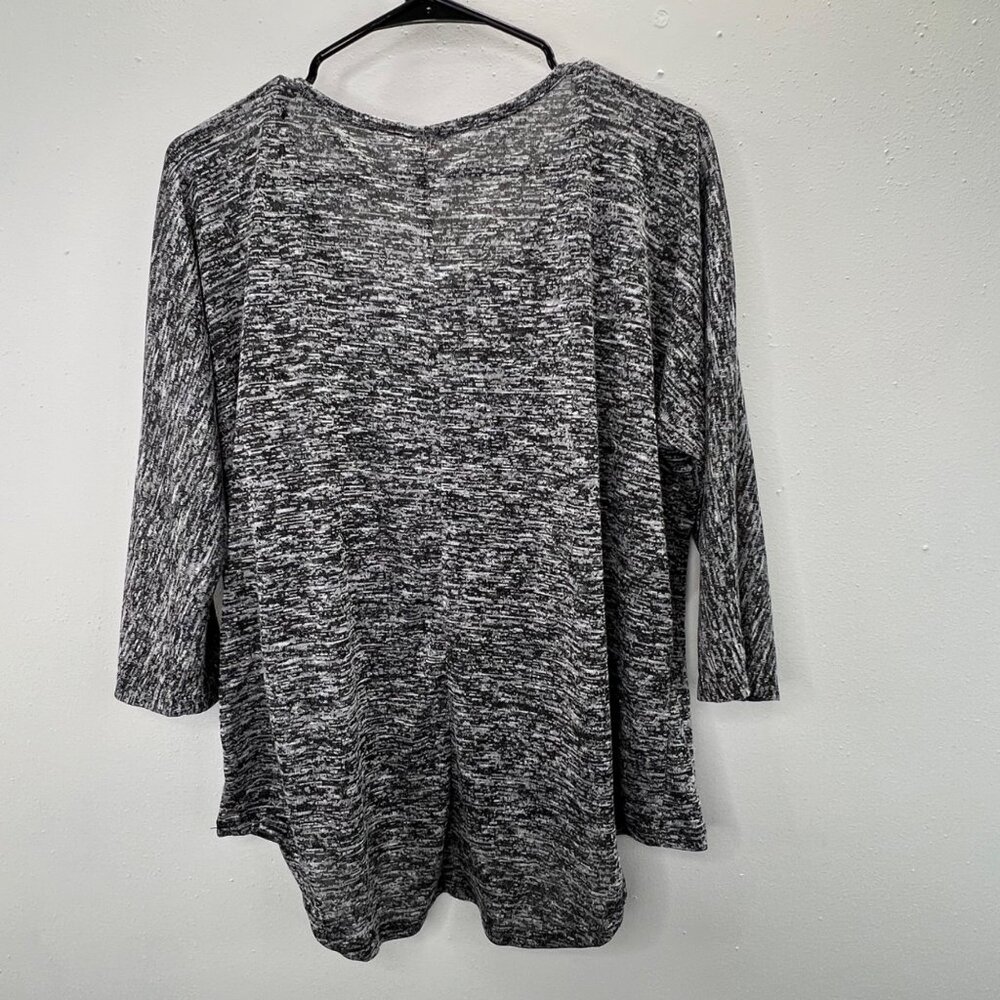 No Boundaries Knit Skull Top Shirt XL 15-17 Black Loose Oversized Embroidered - Picture 5 of 7